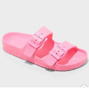 New Shade & Shore Vibrant barbie Pink Double-Strap Sandals waterproof size 10